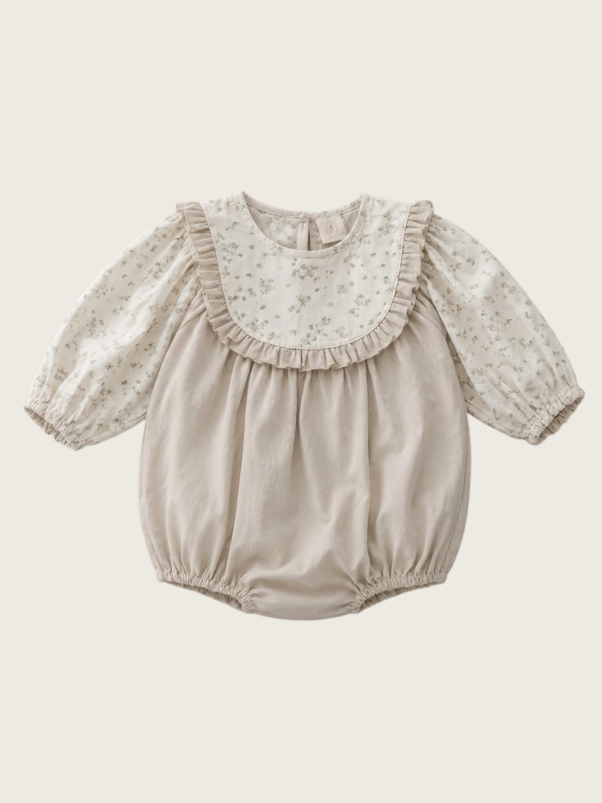 Sailor Beige Soft Floral Romper