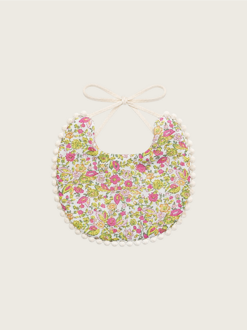 Boho Floral Cotton Bib