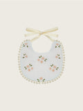 Pink Flower Cotton Bib