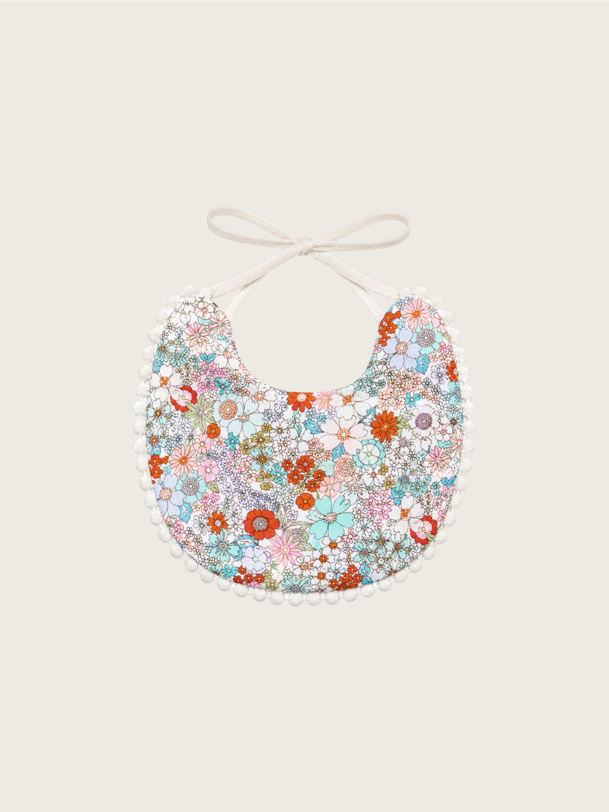 Retro Floral Cotton bib