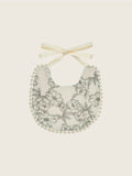 Sketch Floral Print Cotton Bib