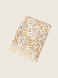 Yellow Floral Cotton Blanket
